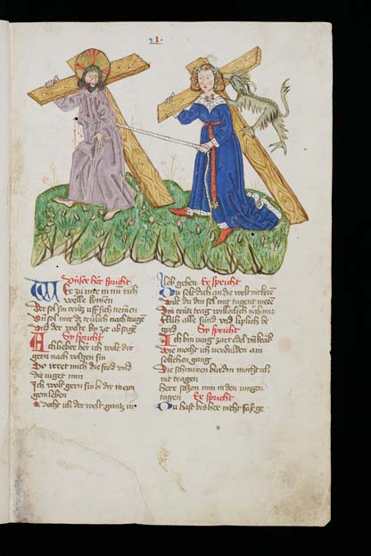 Mechthild von Magdeburg vrouw volgt Christus